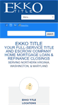 Mobile Screenshot of ekkotitle.com
